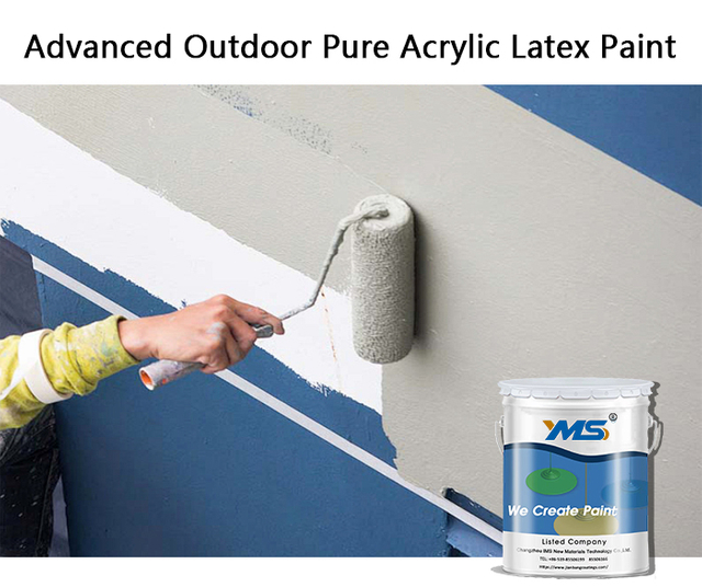 Avansert utend&oslash;rs ren akryl lateks utvendig maling B12-25