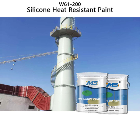 Sơn hoàn thiện chống ăn mòn nhiệt độ cao Silicone hữu cơ W61-200